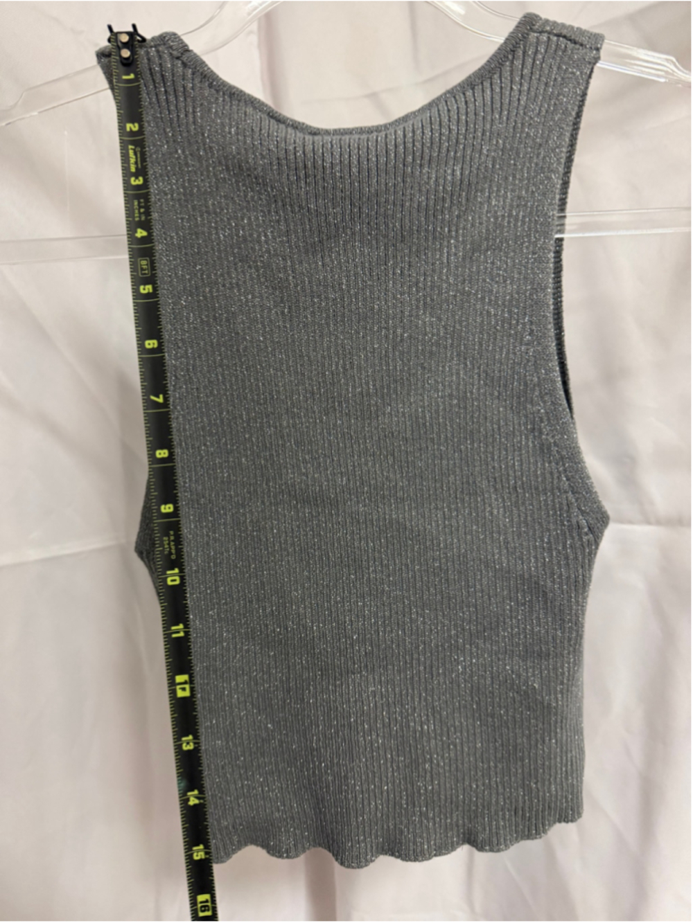Women's Ribbed Tank Top Size S crop sweater - Picture 3 of 4